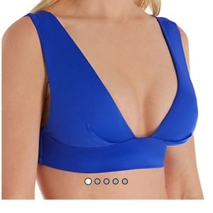 Saha Sierra Wide Strap Bikini Swim Top Large NWT